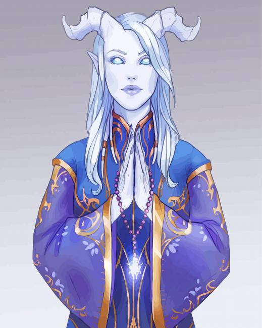 Draenei Art paint by numbers