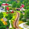 Flam Railway Norway Landscape paint by numbers