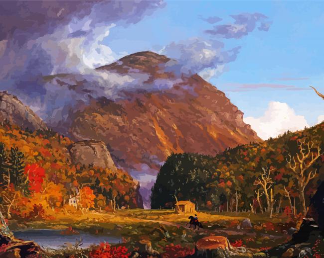 Hudson River Landscape Art paint by numbers