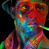 Las Vegas Fear And Loathing Colorful Art paint by numbers