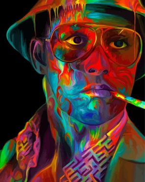 Las Vegas Fear And Loathing Colorful Art paint by numbers