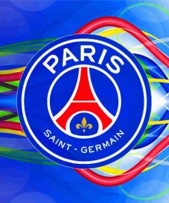 Paris Saint Germain Football Logo paint by numbers