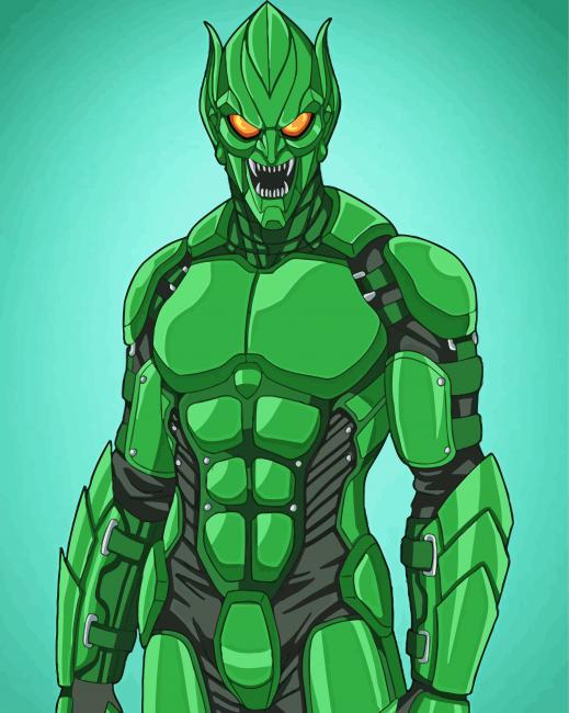 Green Goblin Anime paint by numbers