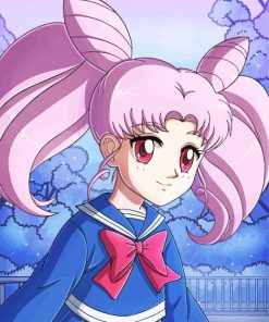 Chibiusa Art Anime Paint by Numbers
