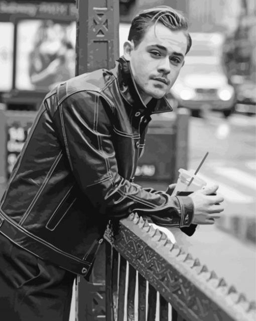 Black And White Dacre Montgomery paint by numbers