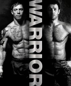 Black And White Warrior Poster paint by numbers