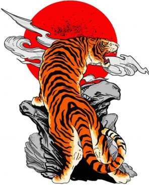 Aesthetic Japanese Tiger Paint By Number