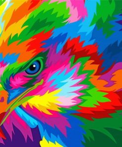 Colorful Eagle Bird Paint By Numbers