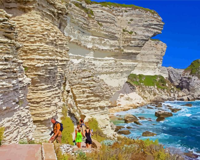 Bonifacio Cliffs Paint By Number