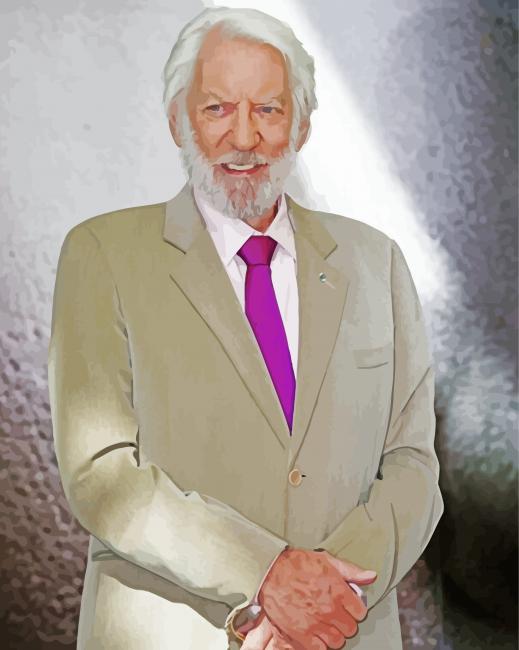 Classy Donald Sutherland Paint By Number