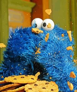 Hungry Cookie Monster Paint By Number