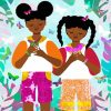African American Girls Paint By Number