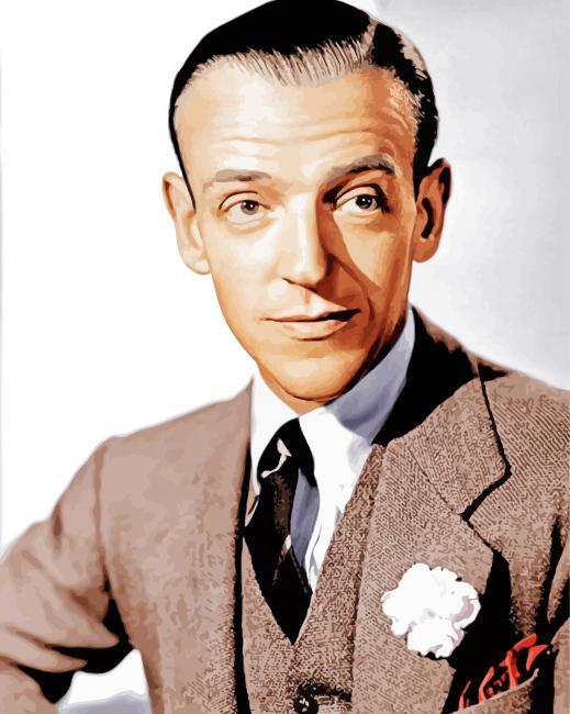 American Actor Fred Astaire Paint By Number