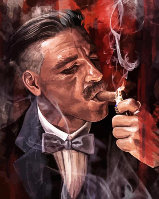 Arthur Shelby Smoking Paint By Number