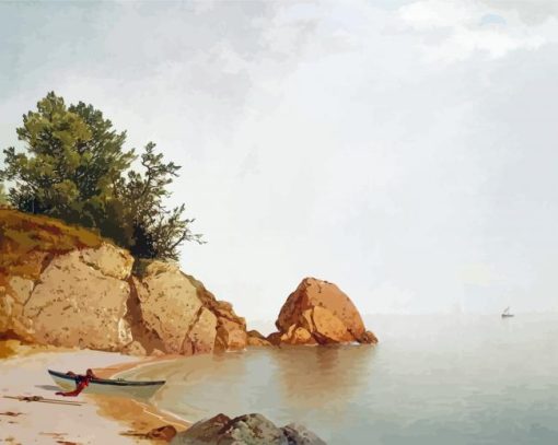 Beach At Beverly By John Frederick Kensett Paint By Number