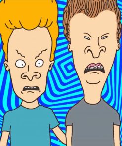 Beavis And Butthead Characters Paint By Number
