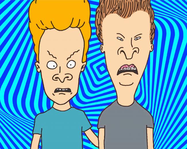 Beavis And Butthead Characters Paint By Number