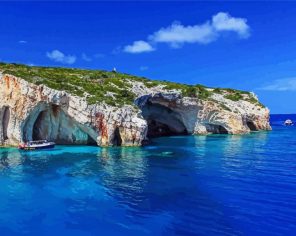 Blue Cave Zante Greece Paint By Number