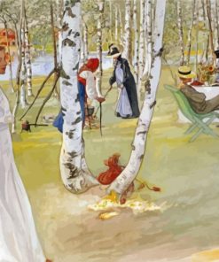 Breakfast In The Open Carl Larsson Paint By Number
