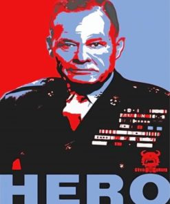 Chesty Puller Poster Paint By Number