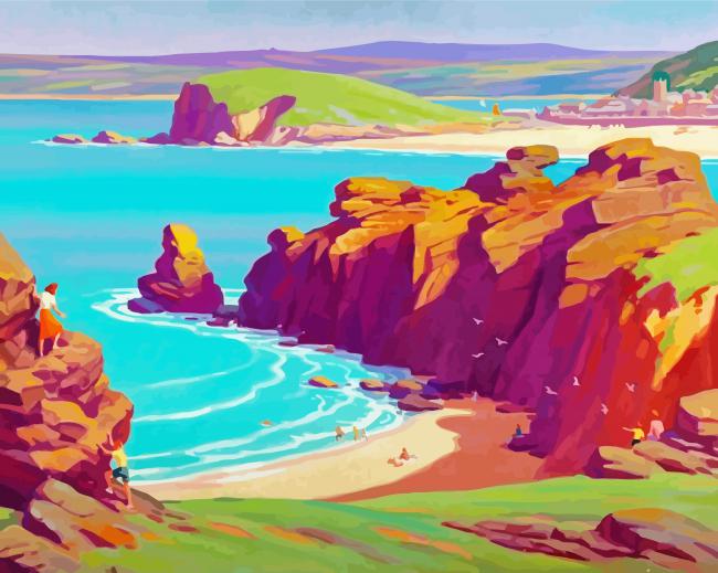 Cornwall Illustration Paint By Number