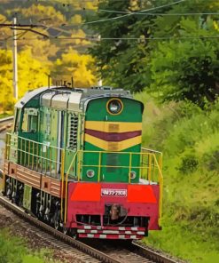 Diesel Locomotive Paint By Number