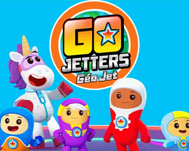 Go Jetters Animation Poster Paint By Number