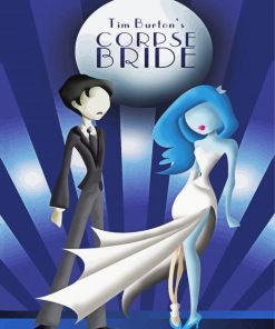 Illustration Corpse Bride Poster Paint By Number