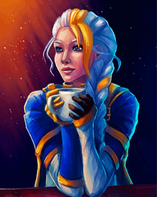 Jaina Lady Proudmoore Warcraft Paint By Number