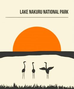 Lake Nakuru National Park Poster Paint By Number