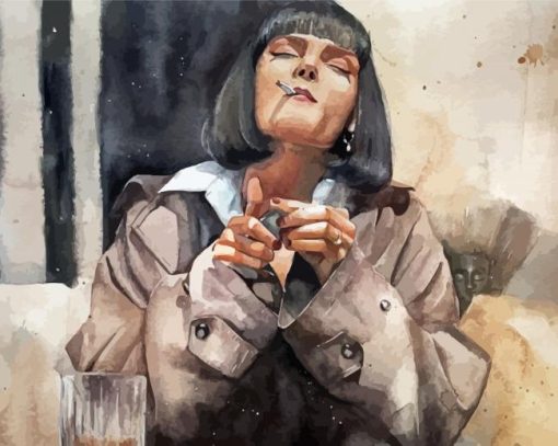 Mia Wallace Pulp Fiction Paint By Number