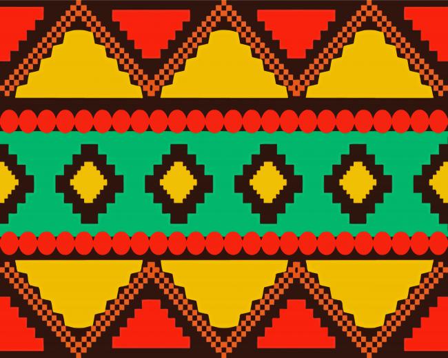 Native American Design Paint By Number