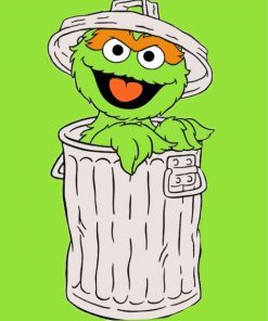 Oscar The Grouch Paint By Number