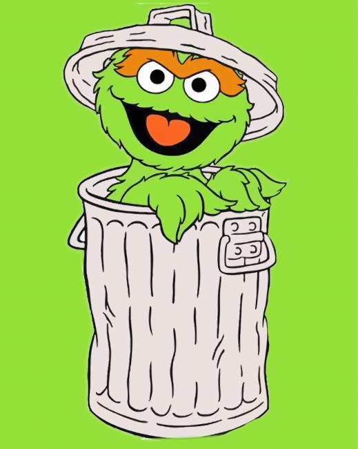 Oscar The Grouch Paint By Number