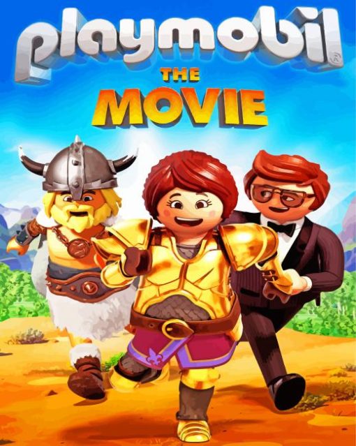 Playmobil The Movie Poster Paint By Number