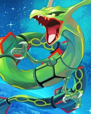 Rayquaza In Space Paint By Number