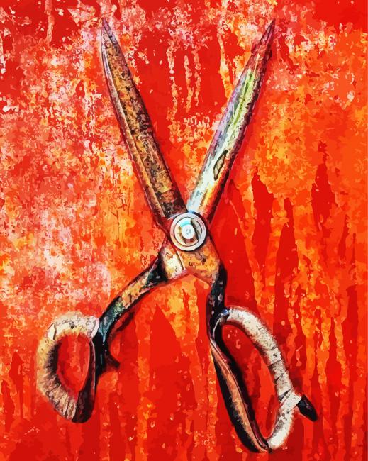 Rusty Scissor Paint By Number