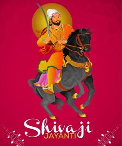 Shivaji Poster Paint By Number