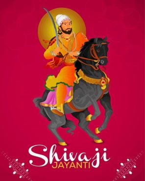Shivaji Poster Paint By Number