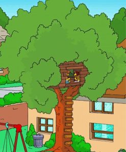 Simpsons Treehouse Paint By Number