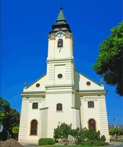 Szarvas White Church Paint By Number
