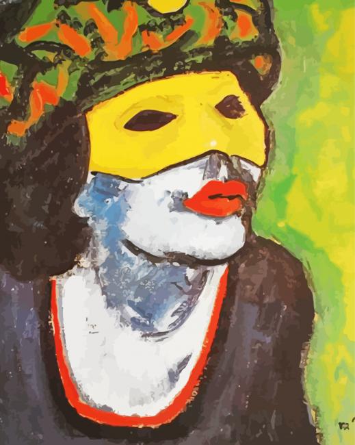 The Masked Woman Max Pechstein Paint By Number