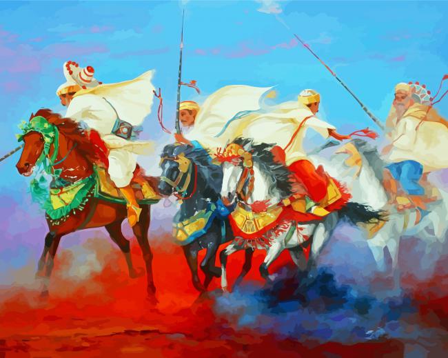 The Moroccan Fantasia Show Art Paint By Number