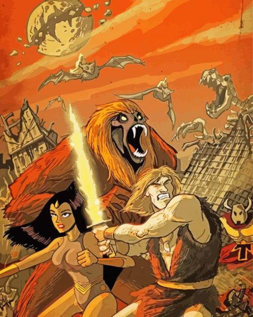 Thundarr The Barbarian Animated Serie Paint By Number