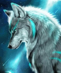 Wolf Space Animal Paint By Number