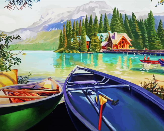 Aesthetic Emerald Lake Paint By Number