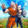 Aesthetic Vegeta And Goku Paint By Number