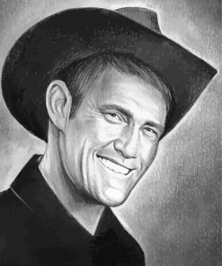 Black And White Chuck Connors Art Paint By Number