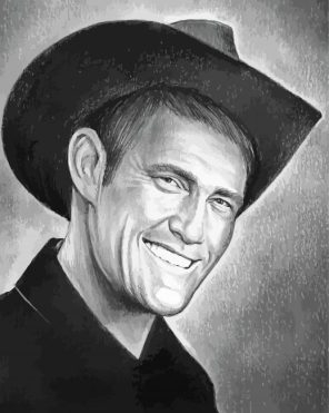Black And White Chuck Connors Art Paint By Number