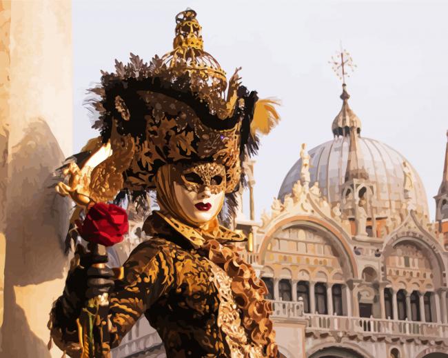 Carnival Venice Lady Paint By Number